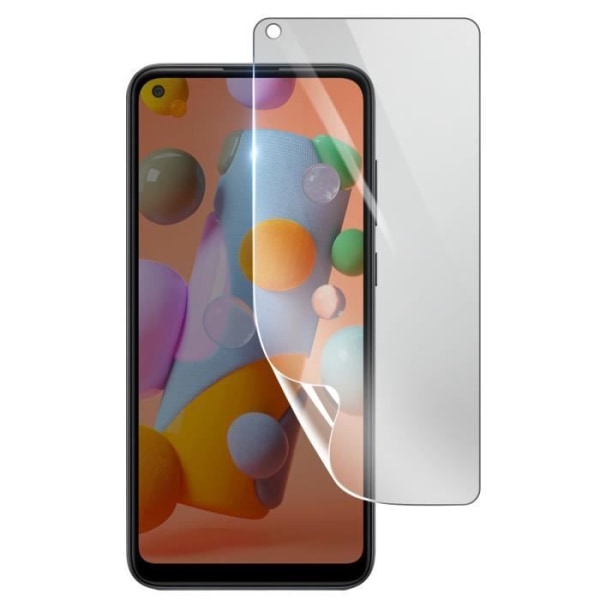 Näytönsuoja - 3MK - Samsung Galaxy A11 - Iskunkestävä Hydrogeeli - Läpinäkyvä - Naarmuuntumaton Transparent