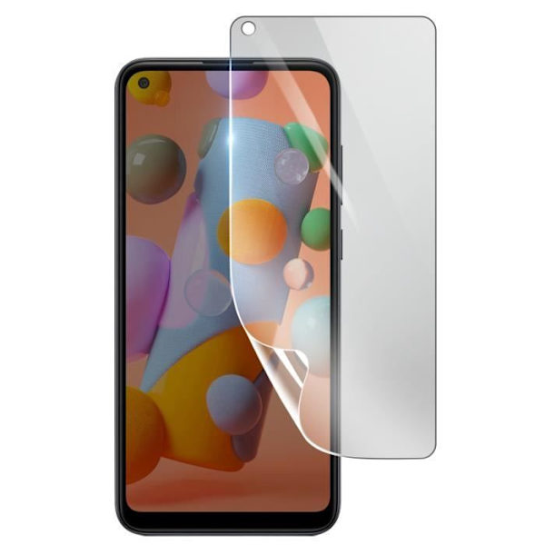 Skärmskydd - 3MK - Samsung Galaxy A11 - Stötsäker Hydrogel - Genomskinlig - Reptålig Transparent