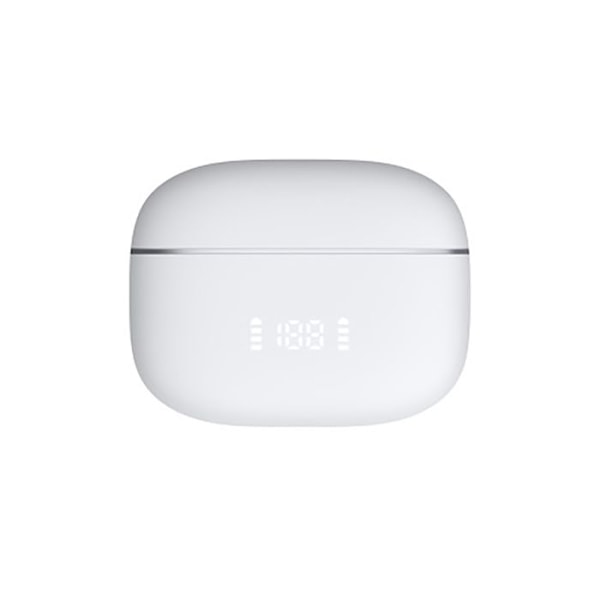 Trådlösa TWS-hörlurar Bluetooth 5.3 ANC ENC Digital visning Immersiv ljud Jaym Vit Vit