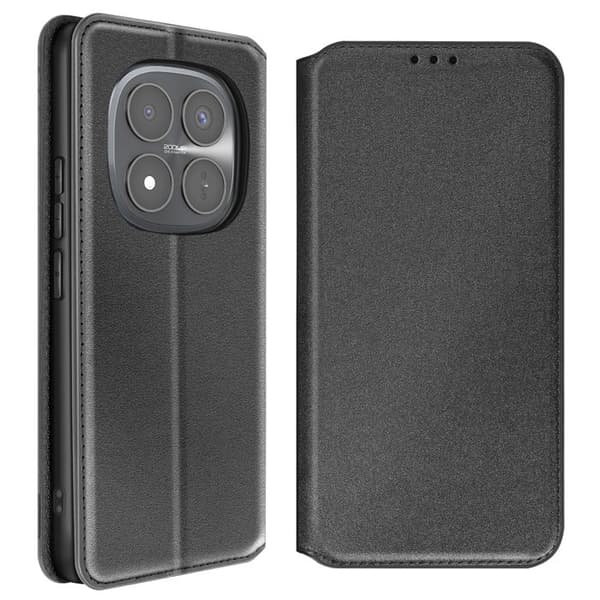 Folio-etui til Redmi Note 15 Pro Plus 5G med kortlomme og støttefunktion i sort Svart