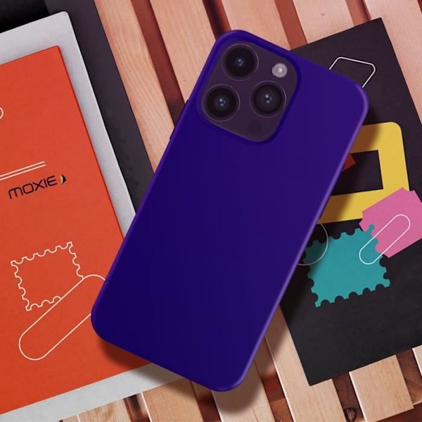 iPhone 14 Pro Max etui Halvstivt tyndt lys Moxie lilla - MOXIE Lila