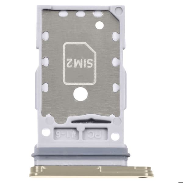 SIM-kortsfack för Galaxy S24 / S24 Plus Dual Nano SIM Plats Beige Beige
