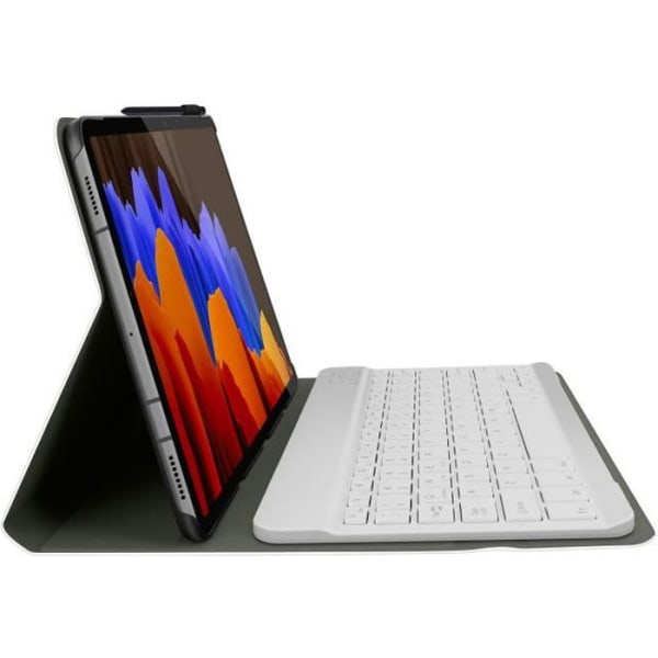 Galaxy Tab S7 Plus 12.4 Bluetooth-tangentbord med 4H QWERTY-fodral Guldgul