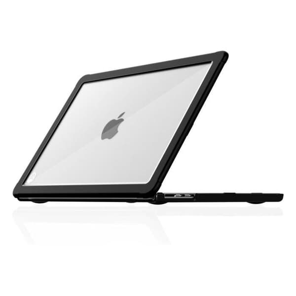 Skal - STM GOODS - MacBook Air Retina 13" - Transparent - Ergonomisk - Stötsäker Svart