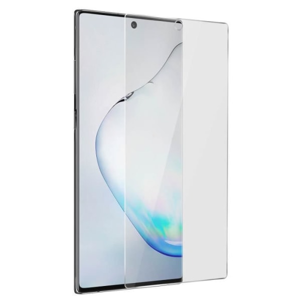 Skærmfilm Galaxy Note 10 Plus hærdet glas 9H Ultratynd anti-fingeraftryk gennemsigtig hvid