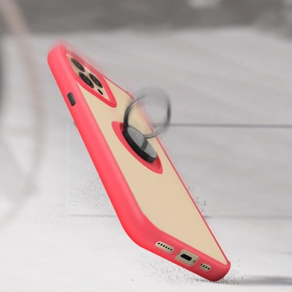 Skyddsfodral - Apple - iPhone 13 Pro Max - Röd - Hållring - Videostöd Röd