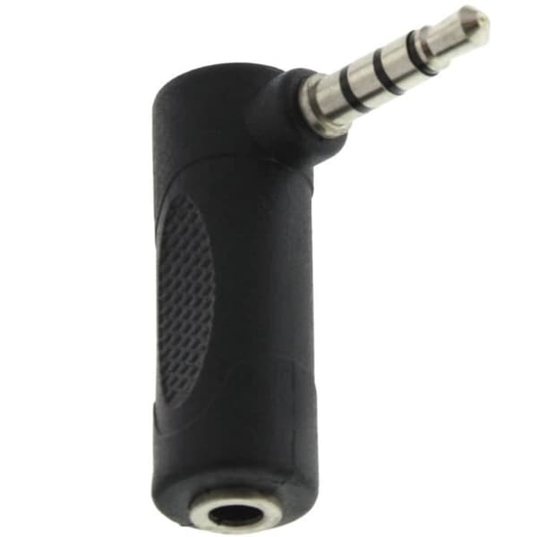 3,5 mm Jack vinklet lydadapter til 3,5 mm Jack hovedtelefoner