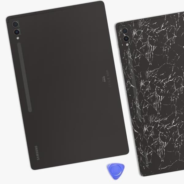 Bagcover - SAMSUNG - Tab S9 Ultra - Grå - Original - Forenklet Installation Grå