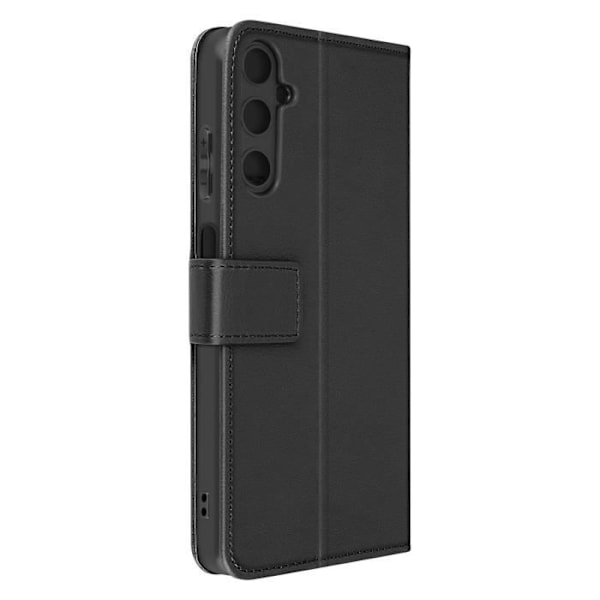 Etui til Samsung A05s Flip Wallet Video Support Essential Series Sort Svart
