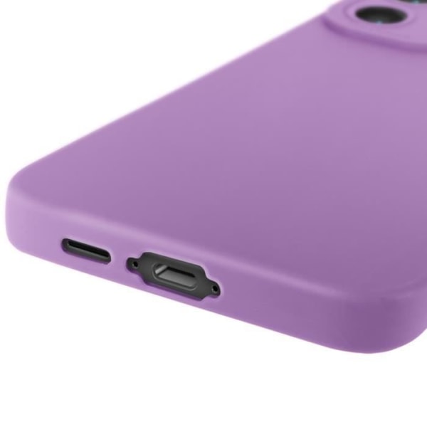 Samsung Galaxy S24 FE Silikonitasku Kamera Suojattu Violetti Lila