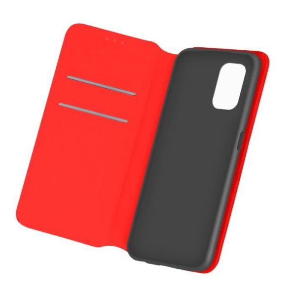 Xiaomi Redmi Note 10 / Note 10s Cover Card Holder Video Support Funktion Röd Röd