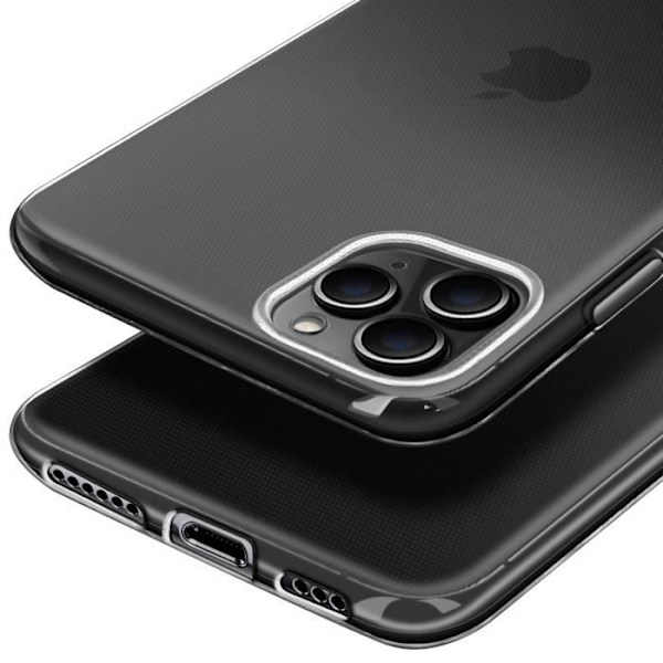 Coque - AVIZAR - iPhone 11 Pro Max - Mjuk silikon - Transparent - Ultrafin Vit