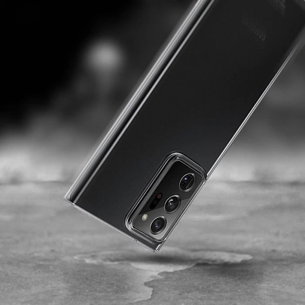 Fodral - Samsung - Galaxy Note 20 Ultra - Transparent Vit - Antislip-grepp - Kompatibel med Qi Klar vit