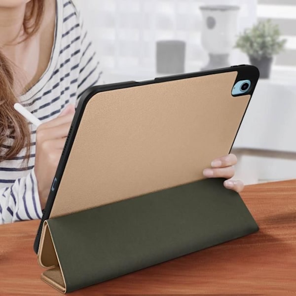 Housse - Rose Gold - iPad 10.9 2022 - Eco-læder - Videostander - Magnetisk Tastatur Rose guld