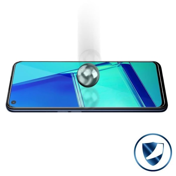 Skärmskyddsfilm - AVIZAR - Oppo A72 - Härdat glas - Ultra-tunt - Motståndskraftig 9H Klar vit