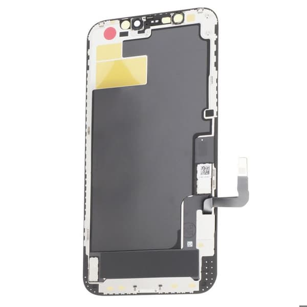 Soft OLED-skærm - iPhone 12 - Sort - 5,5 tommer - Fleksibelt glas - Premium kvalitet Svart