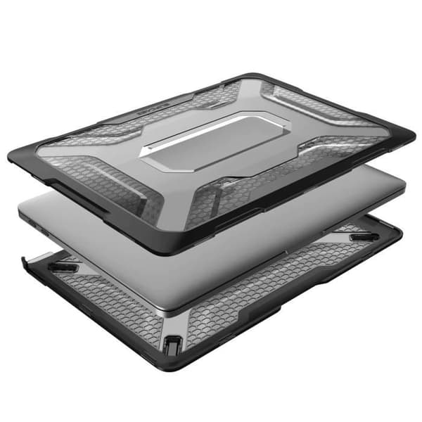 Coque Bumper - SUPCASE - Unicorn Beetle - Iskunkestävä - Läpinäkyvä Musta - MacBook Pro 13" Transparent