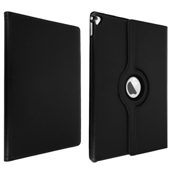Housse iPad Pro 12.9 - AVIZAR - Etui Multipositions - Eco-läder - Stöd 360° - Svart Svart
