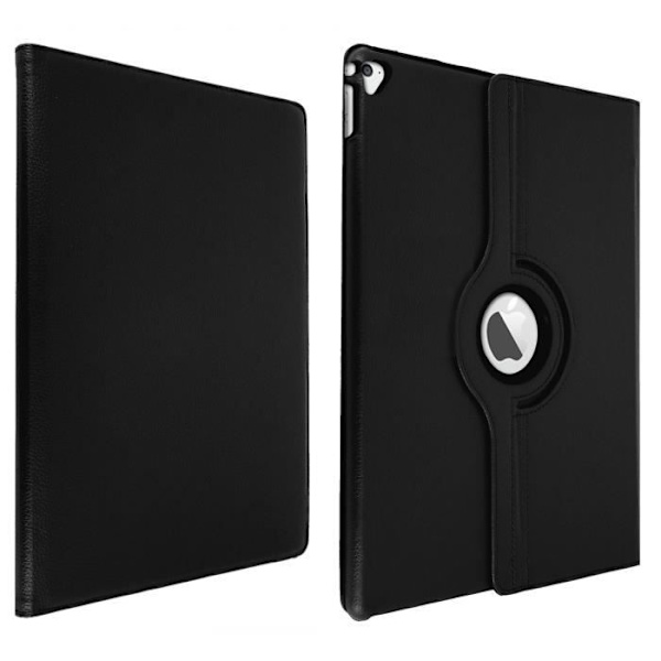 iPad Pro 12.9 - AVIZAR - Monipaikkaset - Ekosynteettinen nahka - 360° tuki - Musta Svart