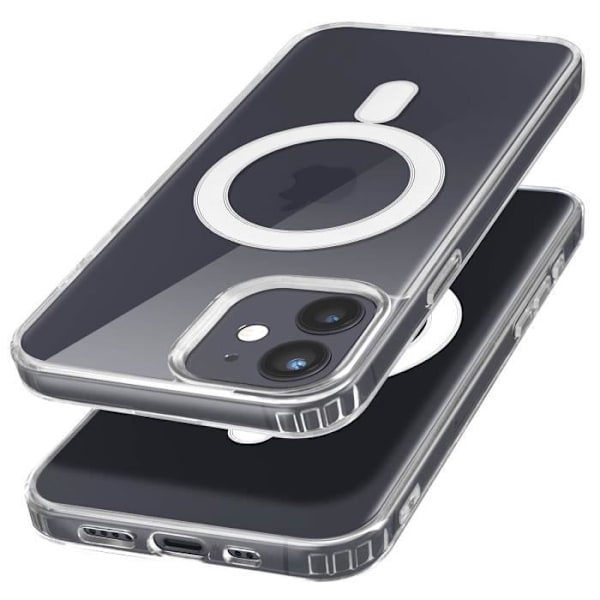 AVIZAR suojakuori iPhone 12 Minille - Iskunkestävä, vahvistetut kulmat, läpinäkyvä Transparent