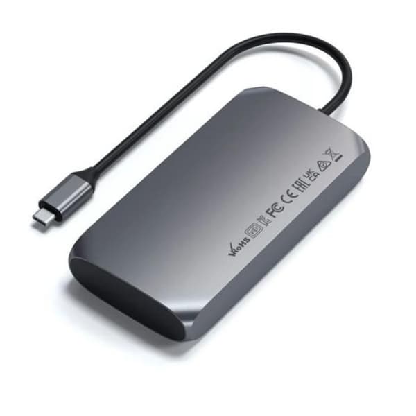 USB-C Hub - SATECHI - Monipuolinen 6-in-1 - PD 85W - 2x HDMI 4K (60/30Hz) - USB-C/USB-A 5Gbps