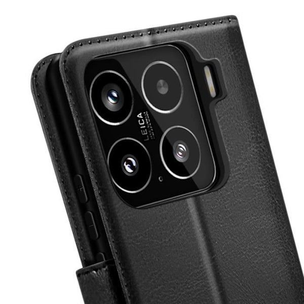 Étui til Xiaomi 15 Brieftasche med håndledsrem Mayaxess Sort Svart