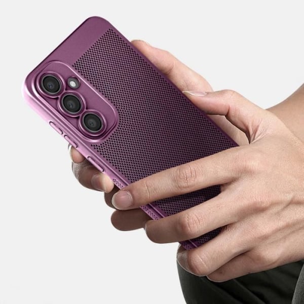 Cover til Samsung Galaxy S23 FE Anti-trace Breezy Violet Collection - AVIZAR - Stiv - Syntetisk - Glat Lila