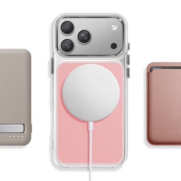 MagSafe-cover til iPhone 17 Pro Ultra Forstærket Bi-materiale Beskyttelse Rosa Ros