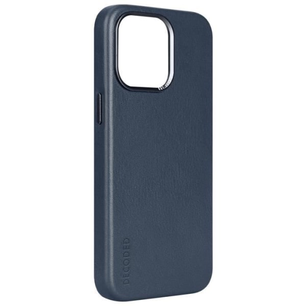 Coque - Avkodad - iPhone 15 Pro Max - Full-grain läder - Stötsäker 1.2m - MagSafe Blå