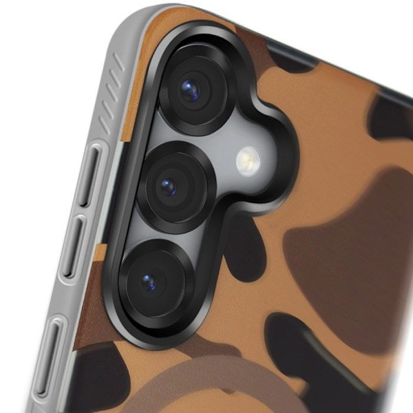 Coque MagSafe til Samsung Galaxy S25 F-Beskyttelse Forcell Camouflage Ørken Ökenkamouflage