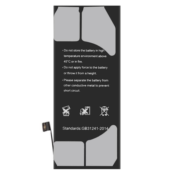 Internbatteri för iPhone 8 - AVIZAR - A1863-BAT - Kapacitet 1821mAh - Litiumjon - Svart Svart