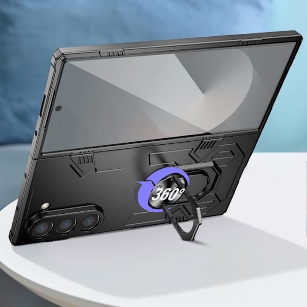 Sormuskotelo Samsung Galaxy Z Fold 6 Corners -putoamis- ja iskunkestävälle mustalle