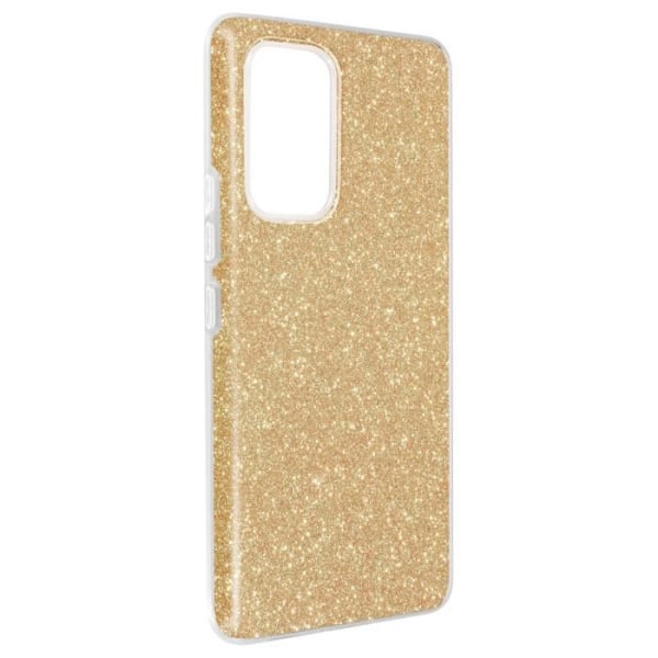 Samsung Galaxy A53 5G Case Glitter Irrotettava Leaf Silikoni Puolijäykkä Kulta gyllene