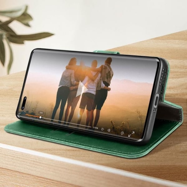Fodral - AVIZAR - Huawei Nova 11 Pro - Läderimitation - Grön - Stativfunktion Grön