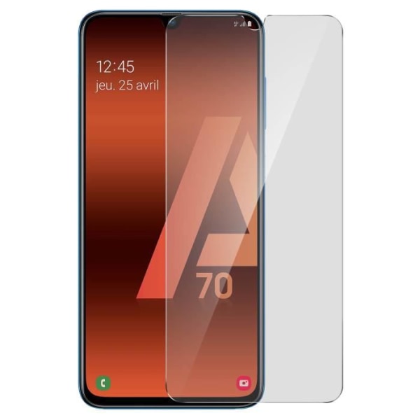 Kalvo Samsung Galaxy A70 Näytönsuojalle Karkaistu lasi 9H Iskunkestävä Läpinäkyvä