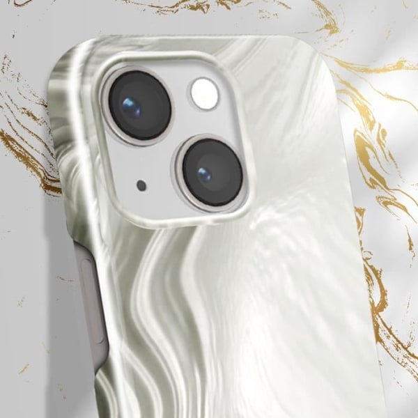 Skal till iPhone 13 Luxury Ultra Thin Luminous Pearl iDeal of Sweden Silver