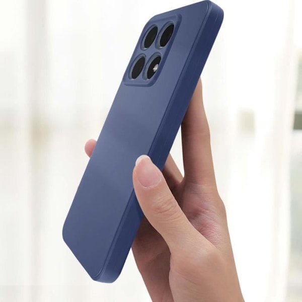 Fodral till Xiaomi 14T Pro Matte Soft Silicone Midnight Blue Blå