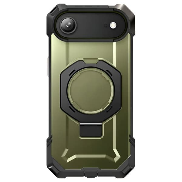 Coque Renforcée för iPhone Air Serie Unicorn Beetle Grip med Ställning Supcase Kaki Grön