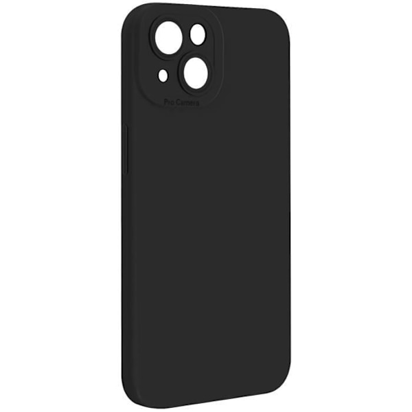 Kotelo iPhone 14:lle Silicone Matt Camera Protection Black Svart