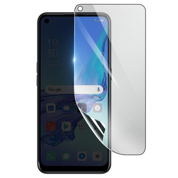 Näytönsuoja - 3MK - Oppo A53s - Iskunkestävä Hydrogeeli - Naarmuuntumaton - Läpinäkyvä Transparent