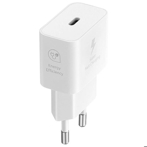 25W GaN USB-C netoplader, officielt Samsung produkt, Hvid Vit