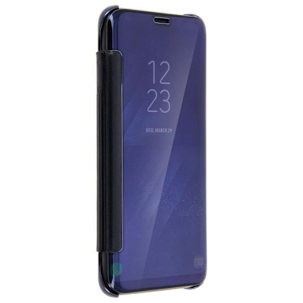 Husöverdrag - AVIZAR - Samsung Galaxy S8 - Genomskinlig - Spegeleffekt - Mörknattblå Midnattsblå