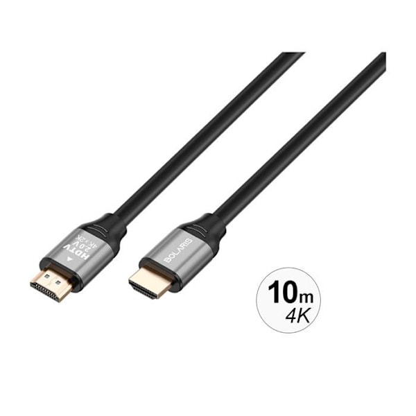 HDMI 2.0 -kaapeli HDMI 2.0 Ultra HD 4K 60Hz 18Gbps 10m Musta