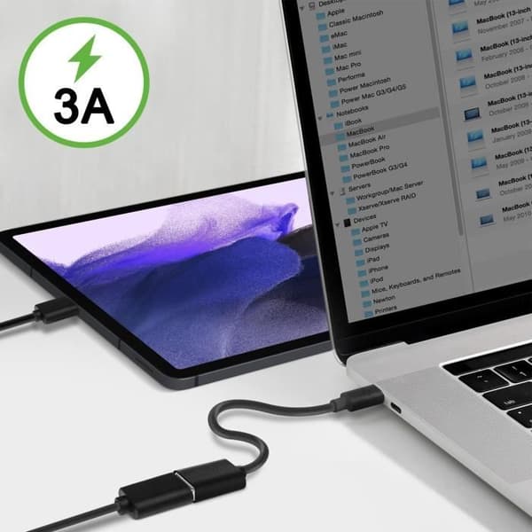 USB-C til USB 3.0 Hun - BELKIN - Sort - OTG - 3A - 5 Gbit/s