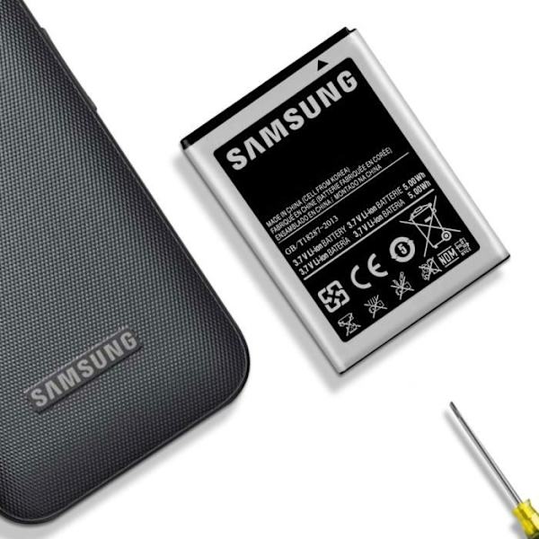 Internt batteri för Samsung Galaxy Y Duos - AVIZAR - EB464358VU - 1300mAh - Svart - Litium Ion - 3,7 V Svart