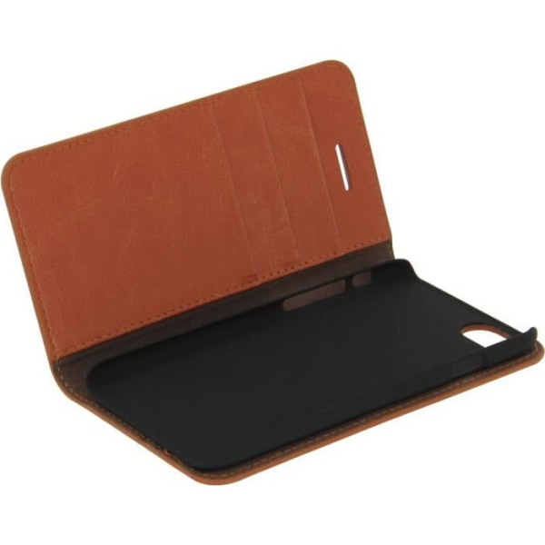 Etui Portefeuille Läder - AVIZAR - iPhone 7/8 - Heltäckande Skydd - Horisontellt Stöd - Kortfickor kastanj