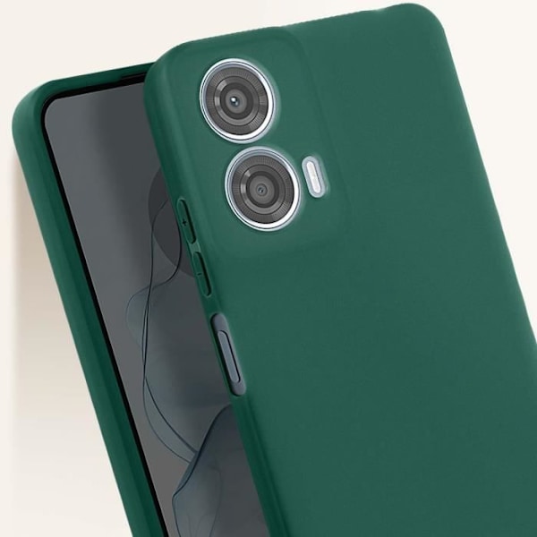 Coque för Motorola Moto G24 Power Silikon Mjuk Matt Mörk Grön Grön