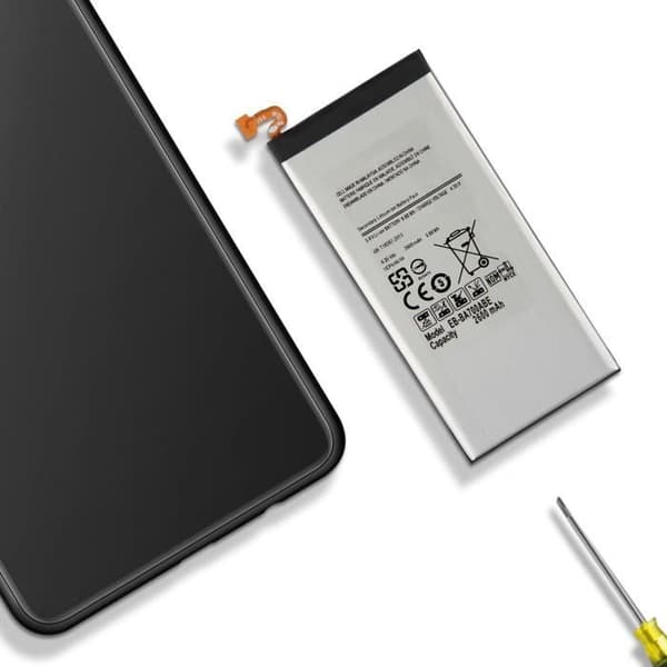 Internt batteri - AVIZAR - Samsung Galaxy A7 - Kapacitet 2600mAh - Litiumjon - CE & RoHS-kompatibel Grå