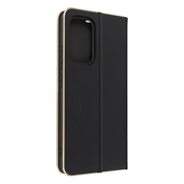 Samsung Galaxy A53 5G Fodral Korthållare Videostöd Forcell Luna Book Guld Svart Svart