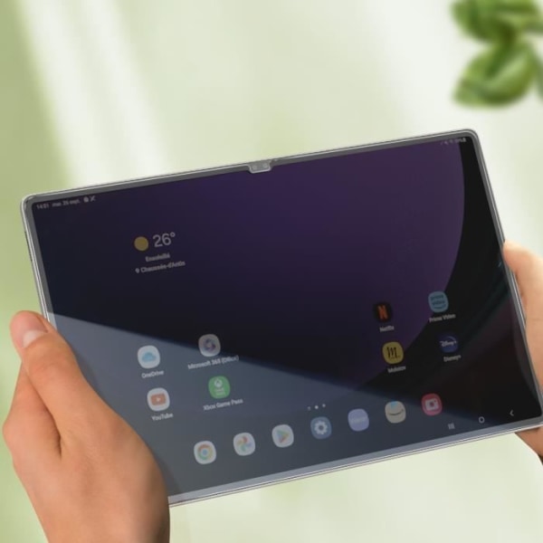 Karkaistu lasi - 4smarts - Samsung Tab S9 Ultra / S8 Ultra - Kovuus 9H - Sormenjälkiä hylkivä - Ultra-ohut